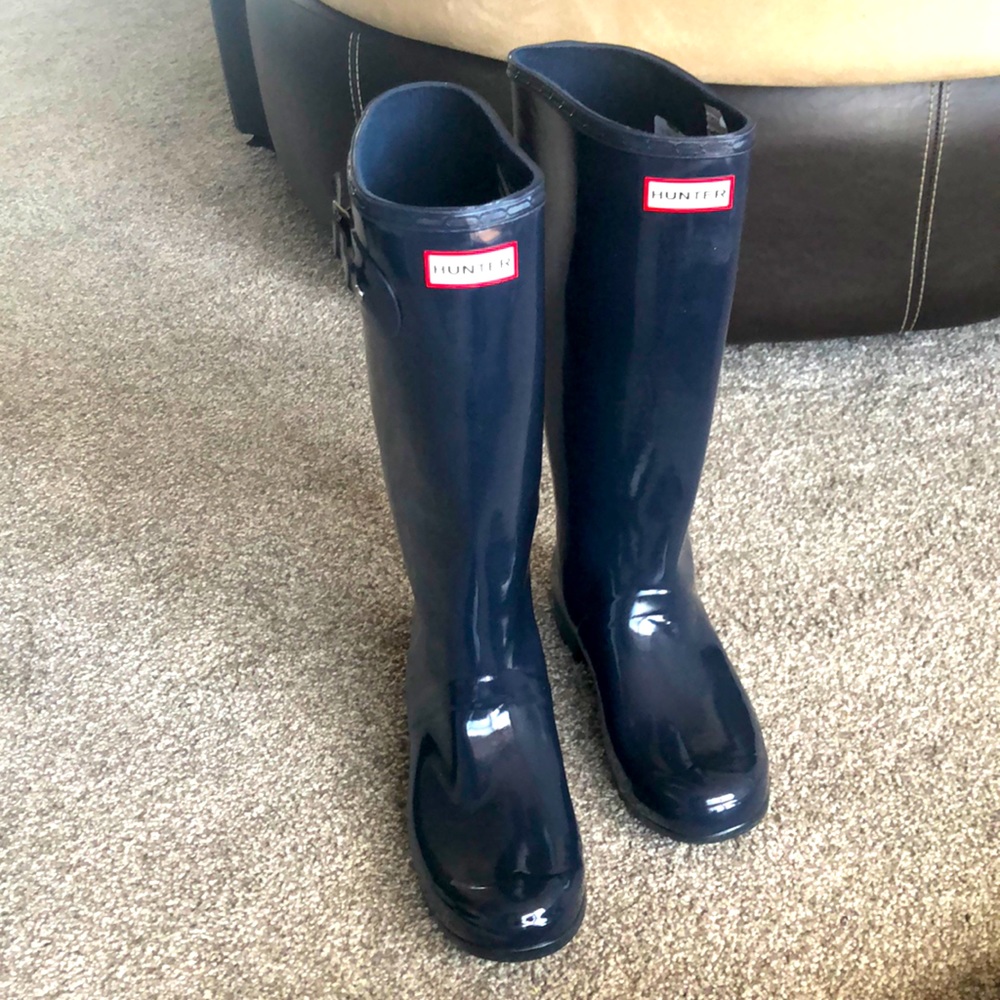 Navy Hunter Rainboots